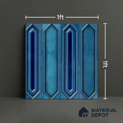 Faux Subway Wall Tile TL 07525   12 inch x 12 inch Ceramic Glossy Finish - 9.5 mm | Suitable for Accent / Feature Walls, Bathroom, Kitchen Wall & Backsplashes | Please Expect a Slight Variation of Pattern