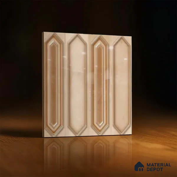 Faux Subway Wall Tile TL 07525 B 12 inch x 12 inch Ceramic Glossy Finish - 9.5 mm | Suitable for Accent / Feature Walls, Bathroom, Kitchen Wall & Backsplashes | Please Expect a Slight Variation of Pattern