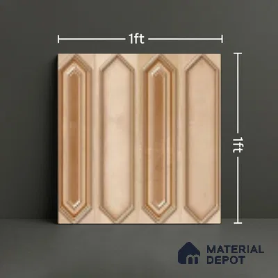 Faux Subway Wall Tile TL 07525 B   12 inch x 12 inch Ceramic Glossy Finish - 9.5 mm | Suitable for Accent / Feature Walls, Bathroom, Kitchen Wall & Backsplashes | Please Expect a Slight Variation of Pattern