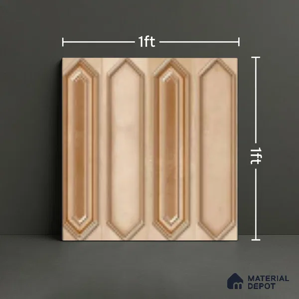 Faux Subway Wall Tile TL 07525 B 12 inch x 12 inch Ceramic Glossy Finish - 9.5 mm | Suitable for Accent / Feature Walls, Bathroom, Kitchen Wall & Backsplashes | Please Expect a Slight Variation of Pattern