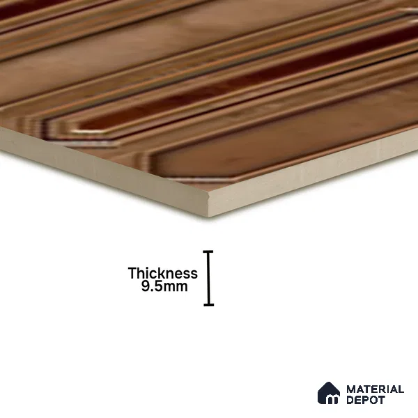 Faux Subway Wall Tile TL 07525 C 12 inch x 12 inch Ceramic Glossy Finish - 9.5 mm | Suitable for Accent / Feature Walls, Bathroom, Kitchen Wall & Backsplashes | Please Expect a Slight Variation of Pattern