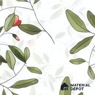 Moroccan Floor & Wall Tile TL 07326 C Petal Trail 1 ft x 1 ft Ceramic Matte Finish - 9 mm | Suitable For Kitchen, Bathroom, Dining Area | Please Expect a Slight Variation of Pattern (Sample)