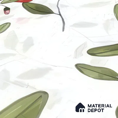 Moroccan Floor & Wall Tile TL 07326 C Petal Trail 1 ft x 1 ft Ceramic Matte Finish - 9 mm | Suitable For Kitchen, Bathroom, Dining Area | Please Expect a Slight Variation of Pattern (Sample)