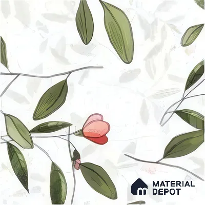 Moroccan Floor & Wall Tile TL 07326 D Soft Twig 1 ft x 1 ft Ceramic Matte Finish - 9 mm | Suitable For Kitchen, Bathroom, Dining Area | Please Expect a Slight Variation of Pattern (Sample)