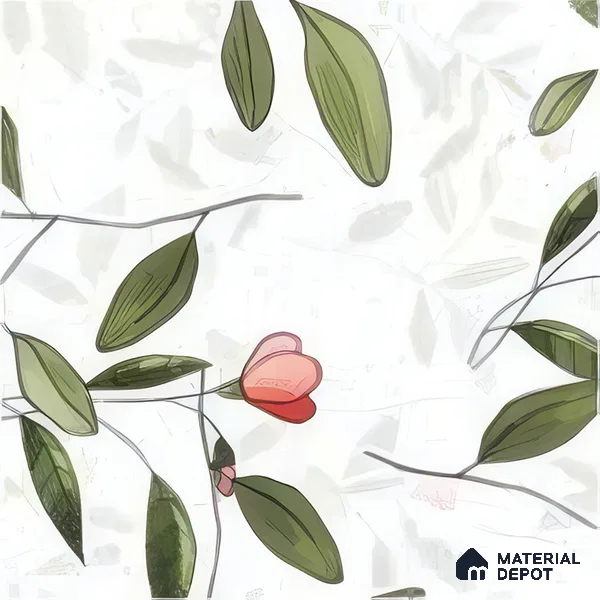 Moroccan Floor & Wall Tile TL 07326 D Soft Twig 1 ft x 1 ft Ceramic Matte Finish - 9 mm | Suitable For Kitchen, Bathroom, Dining Area | Please Expect a Slight Variation of Pattern (Sample)