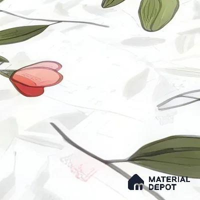 Moroccan Floor & Wall Tile TL 07326 D Soft Twig 1 ft x 1 ft Ceramic Matte Finish - 9 mm | Suitable For Kitchen, Bathroom, Dining Area | Please Expect a Slight Variation of Pattern (Sample)