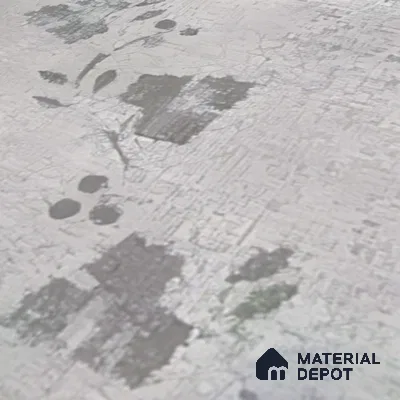 Moroccan Floor & Wall Tile TL 07296 Ash Petal 1 ft x 1 ft Ceramic Matte Finish - 9 mm | Suitable For Kitchen, Bathroom, Living Area | Please Expect a Slight Variation of Pattern (Sample)