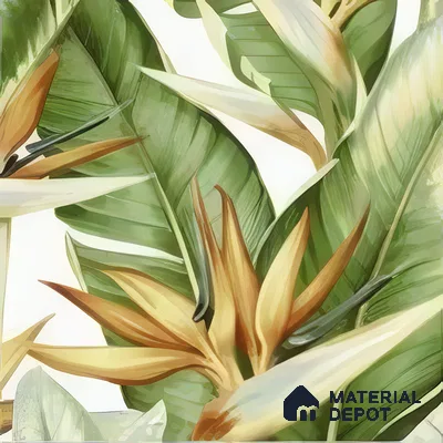 Moroccan Floor & Wall Tile TL 07325 Paradise Leaf 1 ft x 1 ft Ceramic Matte Finish - 9 mm | Suitable For Kitchen, Bathroom, Dining Area | Please Expect a Slight Variation of Pattern