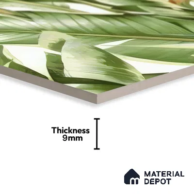 Moroccan Floor & Wall Tile TL 07325 B Verde Tropic 1 ft x 1 ft Ceramic Matte Finish - 9 mm | Suitable For Kitchen, Bathroom, Dining Area | Please Expect a Slight Variation of Pattern