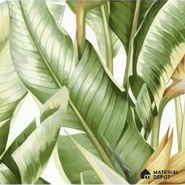 Moroccan Floor & Wall Tile TL 07325 C Jungle Flair 1 ft x 1 ft Ceramic Matte Finish - 9 mm | Suitable For Kitchen, Bathroom, Dining Area | Please Expect a Slight Variation of Pattern (Sample)