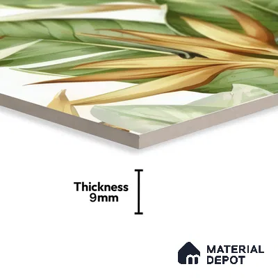 Moroccan Floor & Wall Tile TL 07325 D Lush Haven 1 ft x 1 ft Ceramic Matte Finish - 9 mm | Suitable For Kitchen, Bathroom, Dining Area | Please Expect a Slight Variation of Pattern (Sample)