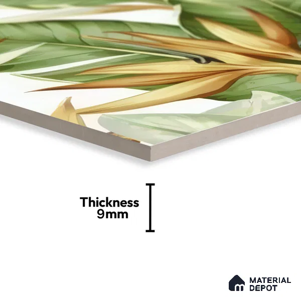 Moroccan Floor & Wall Tile TL 07325 D Lush Haven 1 ft x 1 ft Ceramic Matte Finish - 9 mm | Suitable For Kitchen, Bathroom, Dining Area | Please Expect a Slight Variation of Pattern (Sample)