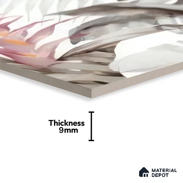 Moroccan Floor & Wall Tile TL 07324 B Muted Bloom 1 ft x 1 ft Ceramic Matte Finish - 9 mm | Suitable For Kitchen, Bathroom, Dining Area | Please Expect a Slight Variation of Pattern (Sample)