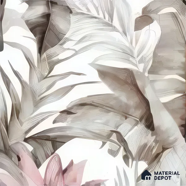 Moroccan Floor & Wall Tile TL 07324 C Petal Whisper 1 ft x 1 ft Ceramic Matte Finish - 9 mm | Suitable For Kitchen, Bathroom, Dining Area | Please Expect a Slight Variation of Pattern (Sample)