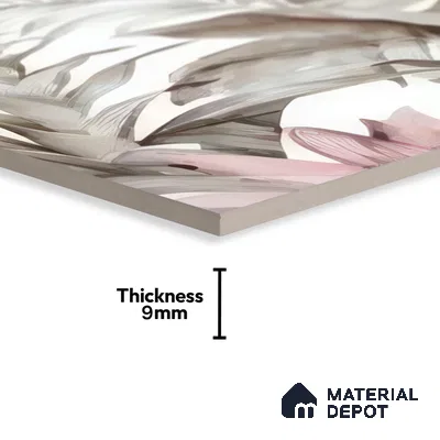 Moroccan Floor & Wall Tile TL 07324 C Petal Whisper 1 ft x 1 ft Ceramic Matte Finish - 9 mm | Suitable For Kitchen, Bathroom, Dining Area | Please Expect a Slight Variation of Pattern (Sample)
