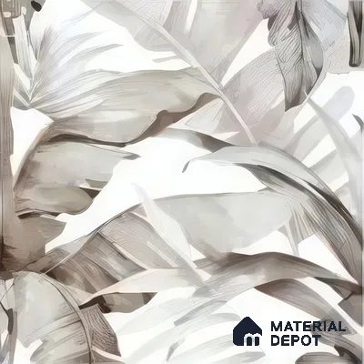 Moroccan Floor & Wall Tile TL 07324 D Ash Flora 1 ft x 1 ft Ceramic Matte Finish - 9 mm | Suitable For Kitchen, Bathroom, Dining Area | Please Expect a Slight Variation of Pattern (Sample)