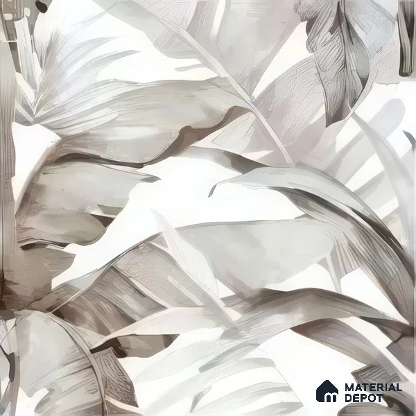 Moroccan Floor & Wall Tile TL 07324 D Ash Flora 1 ft x 1 ft Ceramic Matte Finish - 9 mm | Suitable For Kitchen, Bathroom, Dining Area | Please Expect a Slight Variation of Pattern (Sample)