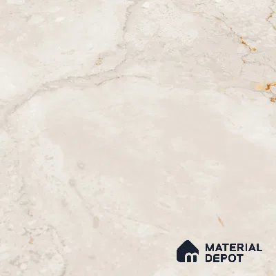 Beige Marble Floor Tile TL 06893   1 ft x 1 ft Ceramic Carving Matte Finish - 9 mm | Suitable for Living Room, Bedroom, Bathroom