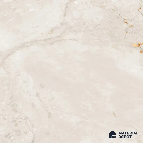 Beige Marble Floor Tile TL 06893   1 ft x 1 ft Ceramic Carving Matte Finish - 9 mm | Suitable for Living Room, Bedroom, Bathroom