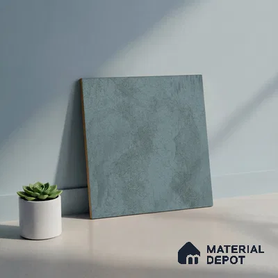 Blue Rustic Floor Tile TL 06945   1 ft x 1 ft Ceramic Carving Matte Finish - 9 mm | Suitable for Living Room, Bedroom, Bathroom