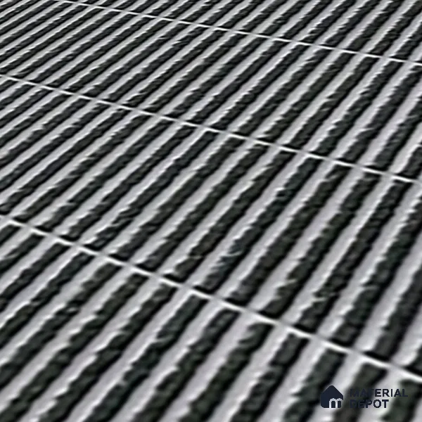 TL 07173 Blend Cosmo Charcoal 1 ft x 1 ft Glossy Finish Ceramic Tile - 10 mm | Please Expect a Slight Variation of Pattern