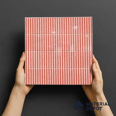TL 07173 B Blend Cosmo Cipria 1 ft x 1 ft Glossy Finish Ceramic Tile - 10 mm | Please Expect a Slight Variation of Pattern