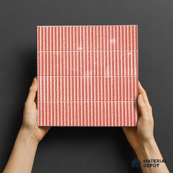 TL 07173 B Blend Cosmo Cipria 1 ft x 1 ft Glossy Finish Ceramic Tile - 10 mm | Please Expect a Slight Variation of Pattern