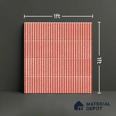 TL 07173 B Blend Cosmo Cipria 1 ft x 1 ft Glossy Finish Ceramic Tile - 10 mm | Please Expect a Slight Variation of Pattern