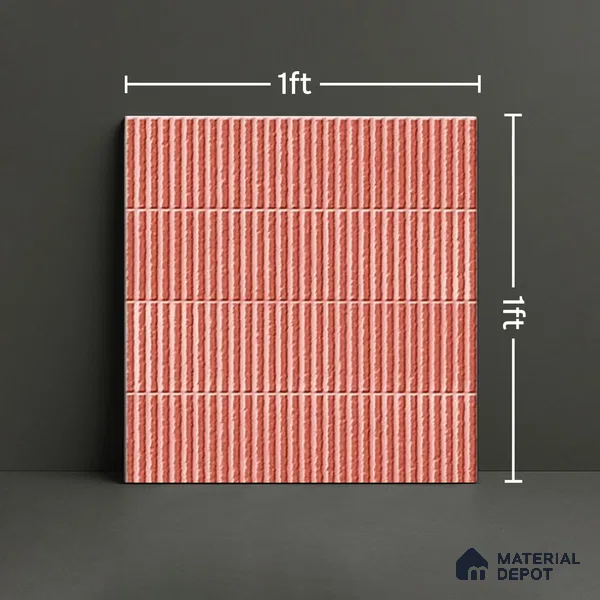 TL 07173 B Blend Cosmo Cipria 1 ft x 1 ft Glossy Finish Ceramic Tile - 10 mm | Please Expect a Slight Variation of Pattern