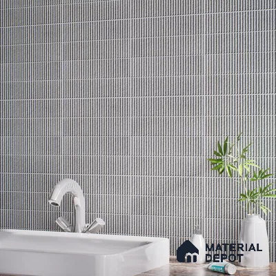 TL 07173 E Blend Cosmo Slate 1 ft x 1 ft Glossy Finish Ceramic Tile - 10 mm | Please Expect a Slight Variation of Pattern