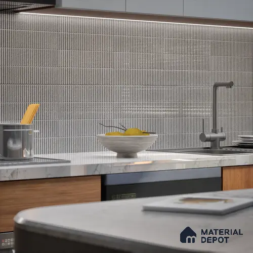 TL 07173 E Blend Cosmo Slate 1 ft x 1 ft Glossy Finish Ceramic Tile - 10 mm | Please Expect a Slight Variation of Pattern