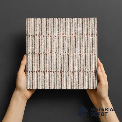 TL 07173 F Blend Cosmo Taupе 1 ft x 1 ft Glossy Finish Ceramic Tile - 10 mm | Please Expect a Slight Variation of Pattern
