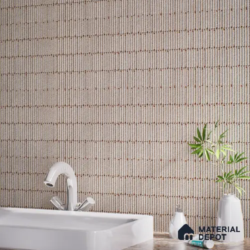 TL 07173 F Blend Cosmo Taupе 1 ft x 1 ft Glossy Finish Ceramic Tile - 10 mm | Please Expect a Slight Variation of Pattern