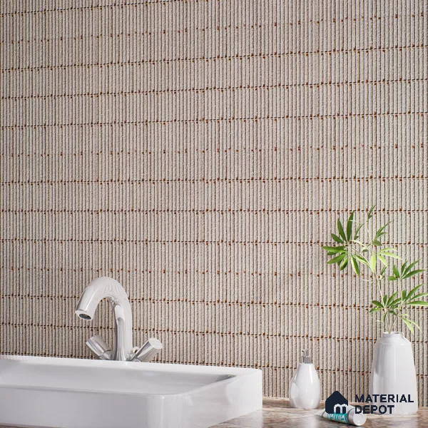 TL 07173 F Blend Cosmo Taupе 1 ft x 1 ft Glossy Finish Ceramic Tile - 10 mm | Please Expect a Slight Variation of Pattern