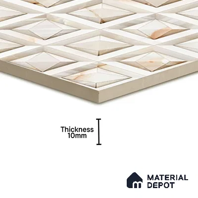 TL 07183 Prism Cosmo Abalone 1 ft x 1 ft Glossy Finish Ceramic Tile - 10 mm