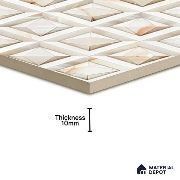 TL 07183 Prism Cosmo Abalone 1 ft x 1 ft Glossy Finish Ceramic Tile - 10 mm