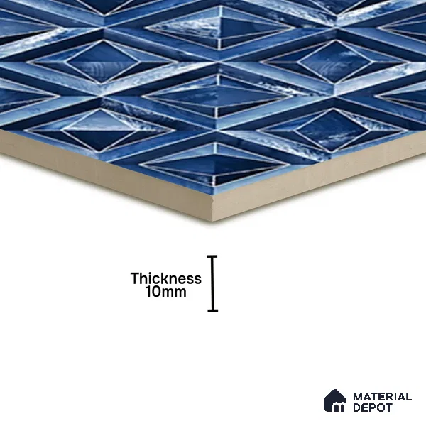 TL 07183 B Prism Cosmo Admiral 1 ft x 1 ft Glossy Finish Ceramic Tile - 10 mm