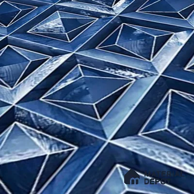 TL 07183 B Prism Cosmo Admiral 1 ft x 1 ft Glossy Finish Ceramic Tile - 10 mm