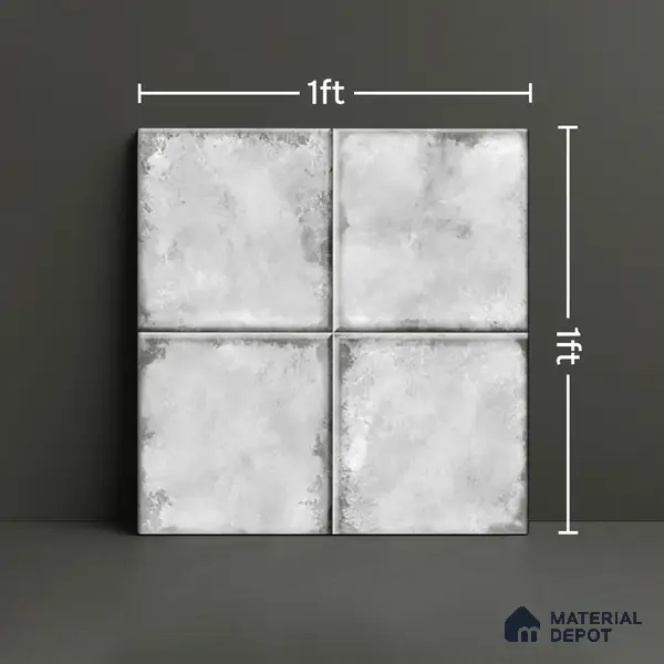 Stone Wall & Floor TL 07175 Kenzo Cosmo Albaster 1 ft x 1 ft Glossy Finish Ceramic Tile - 10 mm