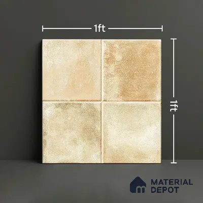 Stone Wall & Floor TL 07175 C Kenzo Cosmo Crema 1 ft x 1 ft Glossy Finish Ceramic Tile - 10 mm
