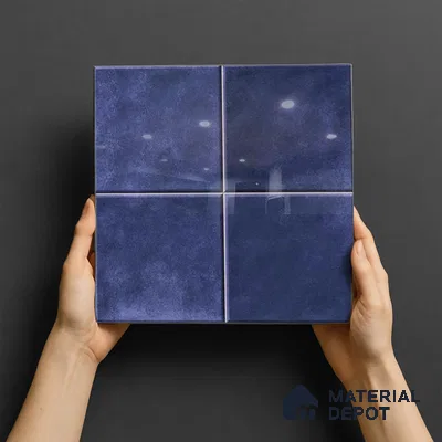 Stone Wall & Floor TL 07175 D Kenzo Cosmo Midnight 1 ft x 1 ft Glossy Finish Ceramic Tile - 10 mm