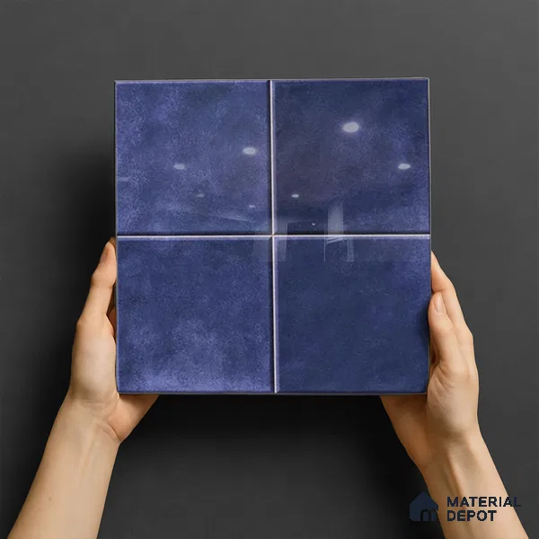 Stone Wall & Floor TL 07175 D Kenzo Cosmo Midnight 1 ft x 1 ft Glossy Finish Ceramic Tile - 10 mm