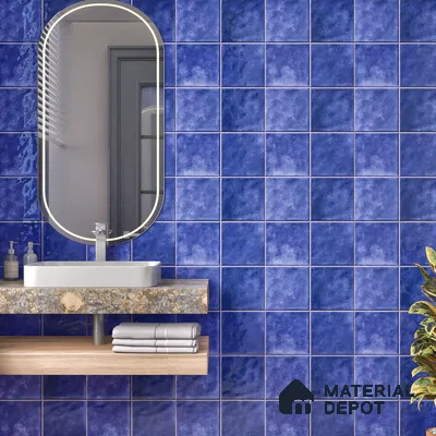 Stone Wall & Floor TL 07175 D Kenzo Cosmo Midnight 1 ft x 1 ft Glossy Finish Ceramic Tile - 10 mm
