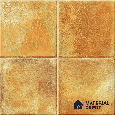 Stone Wall & Floor TL 07175 E Kenzo Cosmo Mustard 1 ft x 1 ft Glossy Finish Ceramic Tile - 10 mm