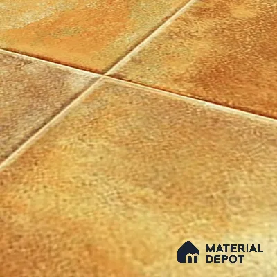 Stone Wall & Floor TL 07175 E Kenzo Cosmo Mustard 1 ft x 1 ft Glossy Finish Ceramic Tile - 10 mm