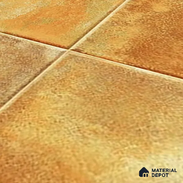 Stone Wall & Floor TL 07175 E Kenzo Cosmo Mustard 1 ft x 1 ft Glossy Finish Ceramic Tile - 10 mm
