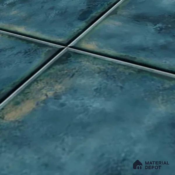 Stone Wall & Floor TL 07175 F Kenzo Cosmo Ocean 1 ft x 1 ft Glossy Finish Ceramic Tile - 10 mm