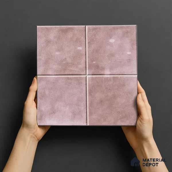 TL 07175 G Kenzo Cosmo Plum 1 ft x 1 ft Glossy Finish Ceramic Tile - 10 mm