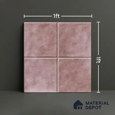 TL 07175 G Kenzo Cosmo Plum 1 ft x 1 ft Glossy Finish Ceramic Tile - 10 mm