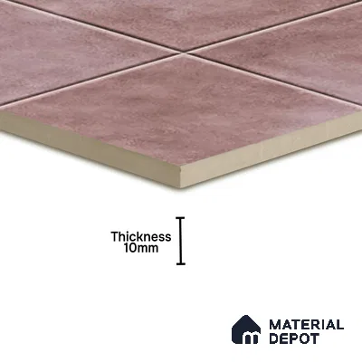 TL 07175 G Kenzo Cosmo Plum 1 ft x 1 ft Glossy Finish Ceramic Tile - 10 mm